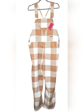 Texas Longhorns Mens Plaid Overalls UT Football Longhorn Spirit Rally